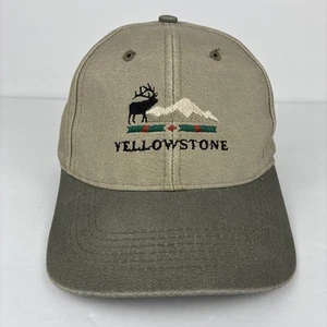 Sombrero de Colección Yellowstone Bordado Alce Montañas Bronceado Occidental Ajustable - Imagen 1 de 9