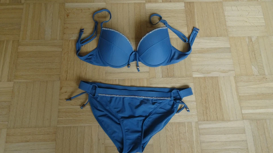 Esprit Bikini Blau Gr. 40 / 38B - Bild 1 von 4