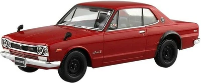 AOSHIMA 1/32 The Snap Kit Series Nissan Skyline 2000GT-R Red Color-coded Plastic - Photo 1/2