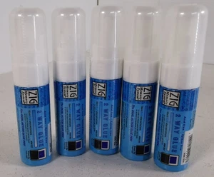 5 x Zig Memory System 2 Way Glue Pens - Kuretake 15mm Broad Tip MSB-30M - Picture 1 of 4