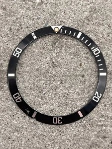 #1701 ORIGINALE ROLEX 5513 5512 1680 1665 INSERTO SUBMARINER FAT FONT LUNETTA - Foto 1 di 10