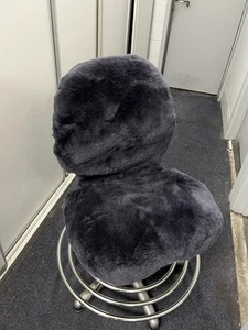 OFFICE CHAIR SHEEPSKIN PURE WOOL SEAT COVER HANDMADE IN VICTORIA DESK - Picture 1 of 6