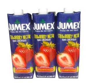 Bebida con sabor a néctar de fresa Jumex - 33 oz - 3 cajas - Envío gratuito - Imagen 1 de 2