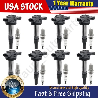 Kit de 8 bobinas de encendido y bujías de iridio para Jaguar XF XJ8 XJR XK 4,2 L Foto 1 de 4