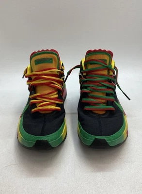 Nike KD 13 Rasta Black University Red Basketball Shoes Men's Size 7 COA - Image 1 of 4