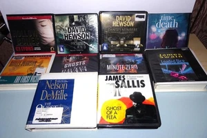 Lot of 10 Mystery Thrillers CDs Complete & Unabridged Top Authors Ex-Library - Picture 1 of 2