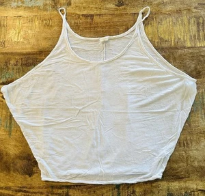 Free People We The Free Super Soft White Cotton Flowy Tank Top Size XS - Picture 1 of 3