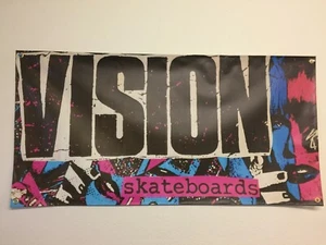 Old School Vision Skateboard BANNER 4 Fuß x 2 Fuß Ratbones Skateboard Mangel - Bild 1 von 2