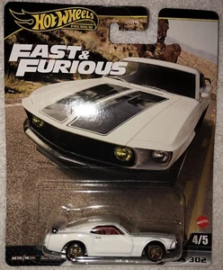 2024 Hot Wheels Premium Fast & Furious 6 BIANCO 1969 FORD MUSTANG BOSS 302 USPS - Foto 1 di 2