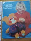 BEDTIME BEAR - Designed by Jean Greenhowe - Magazine Pull Out