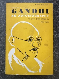 1957 Gandhi Autobiographie 1. Auflage Taschenbuch Indien seltenes Buch moderne Geschichte - Bild 1 von 11