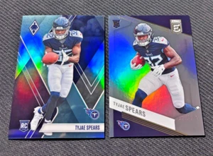 (2) #'d 2023 Tyjae Spears RCs Donruss Elite /999 + Panini Phoenix /150 Refractor - Bild 1 von 5