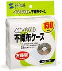 Étui en tissu non tissé CD DVD Sanwa (ensemble de 150 feuilles) FCD-F150 F/S avec suivi # NEUF