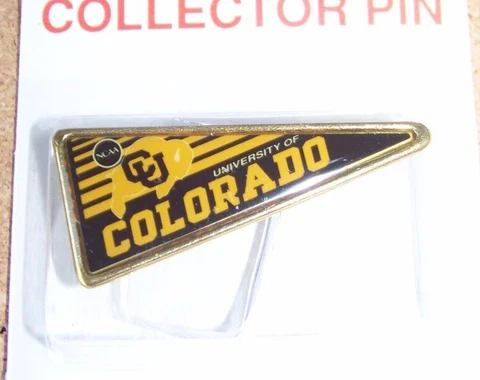 CU Buffs University of Colorado pennant pin Buffalos NCAA c9114 Cover