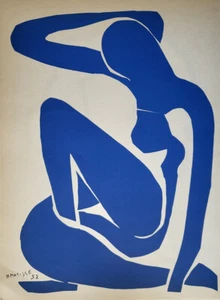 Litografía Original Henri Matisse "Nu Bleu VI" Edición Limitada. Mourlot 1958 - Imagen 1 de 4