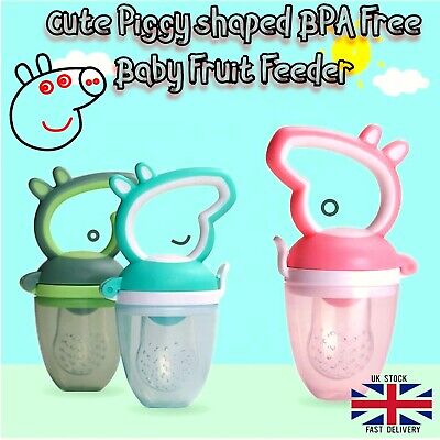 Baby Feeder Pacifier Food Feeding Fruit Fresh Silicone Teether Soother Nibbler • 6.15£
