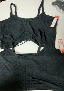 ๐งท Women's Plus Size Lace-up Bralette - Colsie, black 3X ๐ ๐LOT OF TWO๐ - Picture 1 of 5