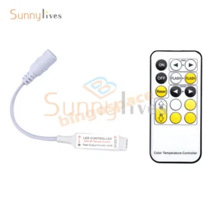 Dual color temperatures LED IR Remote Dimmer DC 5-24V LED Controller 15 Keys - Picture 1 of 11