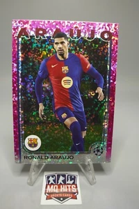 2024/25 Topps UCC Flagship Ronald Araujo Barcelona Pink Sparkle Parallel - Picture 1 of 2