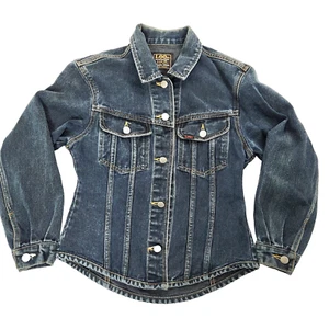 Vintage Lee Sanforized Union Made Denim Jacket 23337 Women Size 85/ M - Picture 1 of 11