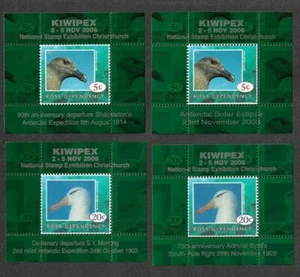 ROSS DEPENDENCY BIRDS SCARCE SET 4 MIN SHEET 2006 MNH - Picture 1 of 1