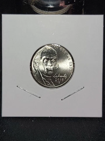 2019 D Jefferson Nickel Uncirculated in Coin Flip Cover