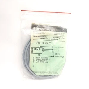 Baumer FEG 14.24.35 Through Beam Sensor 4.5-30V DC, M14 Barrel, PNP Output - Picture 1 of 6