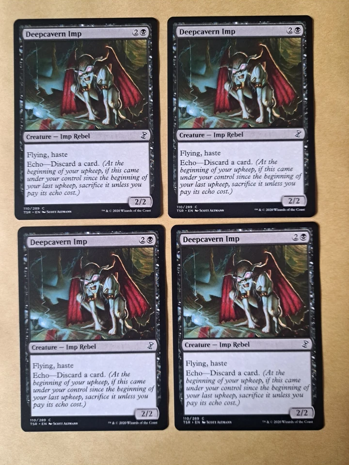 4x Deepcavern Imp - MTG Time Spiral Remastered TSR Common Excellent (EX) - Imagen 1 de 1