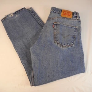 Jeans uomo Levis 550 relaxed fit blu denim taglia 36x32 linguetta rossa 100% cotone - Foto 1 di 3