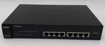 ZyXEL  (ES1100-8P) 8-Ports External Ethernet Switch - USED - Image 1 of 4