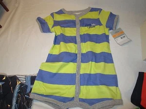 Carter's Boys One Piece Creeper 12 Month Cute Shark Theme New with Tags - Picture 1 of 1