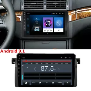Radio estéreo para automóvil Android 9.1 de 9"" navegación GPS MP5 para BMW E46 sedán cupé M3 - Imagen 1 de 12
