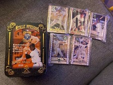 WILLIE MAYS 5 EMBOSSED METAL COLLECTOR CARDS DECORATIVE TIN METALLIC IMPRESSIONS