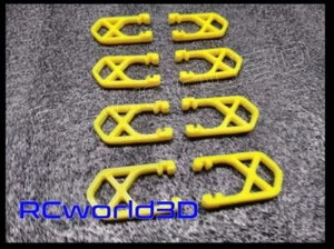QUADCOPTER LANDING FEET SET 3D PRINTED STRONG PLA 250-280-300 FRAMES YELLOW - Picture 1 of 8