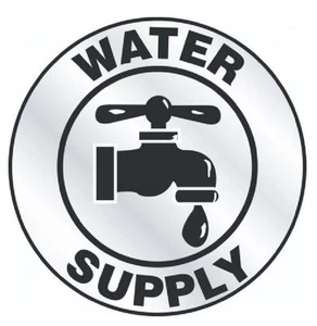 Water Supply Hard Hat Decal Hardhat Sticker Helmet Label H168 - Picture 1 of 1