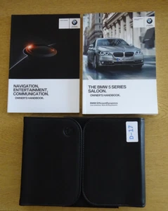 GENUINE BMW 5 SERIES SALOON F10 2013-2017 HANDBOOK OWNERS WALLET NAVI PACK D-17 - Picture 1 of 4