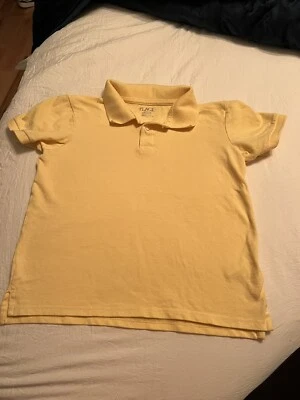 The Children's Place Boys Size Large (10/12) Yellow Uniform  Polo - Image 1 of 3