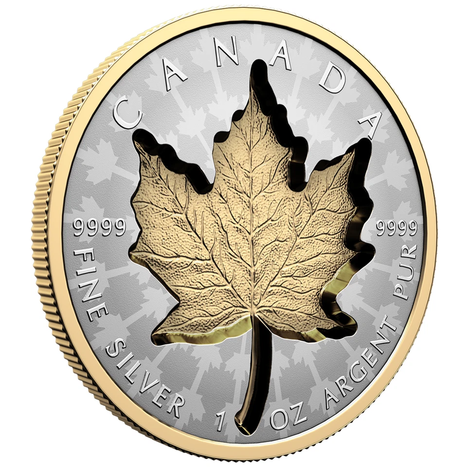 1 oz Kanada Silbermünze Maple Leaf 2024 - Super Incuse Reverse Proof - Bild 1 von 4