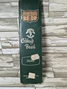 Vintage Pleasantime Wooden Cribbage Board Game Two Track Hardwood Complete Set - Picture 1 of 3