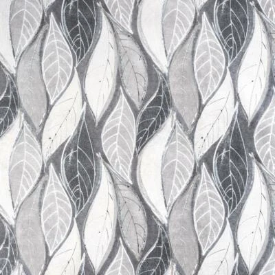 Wachstuchtischdecke Autumn Wave Blätter braun beige grau 1,4 Br. Meterware - Bild 1 von 3