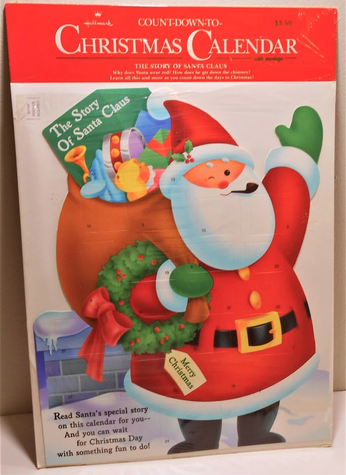 NIP Advent Calendar Count-Down To Christmas Story Of Santa Claus 11x13"+Envelope - Image 1 of 1