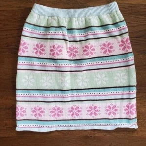 GYMBOREE Girls 9 striped pastel sweater skirt - Picture 1 of 5