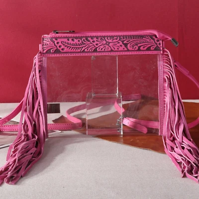 Montana West Western Fringe Stadium Clear Crossbody Bag - Image 1 of 4