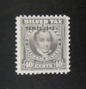 US Revenue Stamp RG92 40c Silver Tax Overprinted Series 1942 - Picture 1 of 2