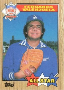 1987 Topps Baseball All Star Fernando Valenzuela Los Angeles Dodgers #604 - Picture 1 of 2