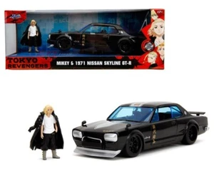 JADA TOKYO REVENGERS 1971 NISSAN SKYLINE 2000GT 1/24 with MIKEY FIGURE 34698 - Picture 1 of 1