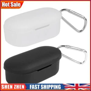Cover protettiva in silicone per auricolari Bluetooth wireless con moschettone per QCY T2C - Foto 1 di 15