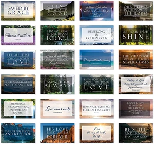 Compartir un versículo tarjetas bíblicas con escritura completa - Paquete de 48 - Imagen 1 de 12