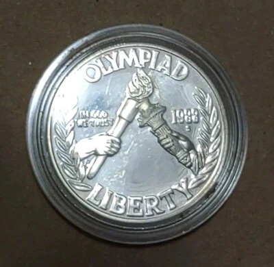 1988-S Olympiad Olympics Liberty PROOF Commemorative Silver Dollar In Capsule - Image 1 of 2