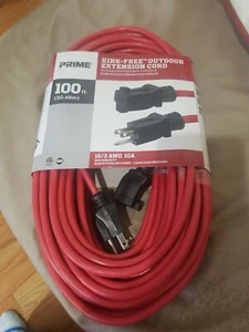 Prime kink FREE Outdoor Extension Cord 100 ft. - Picture 1 of 2